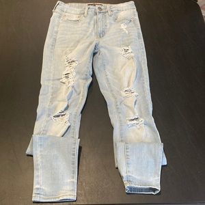 Aeropostale Ripped High Rise Jeggings